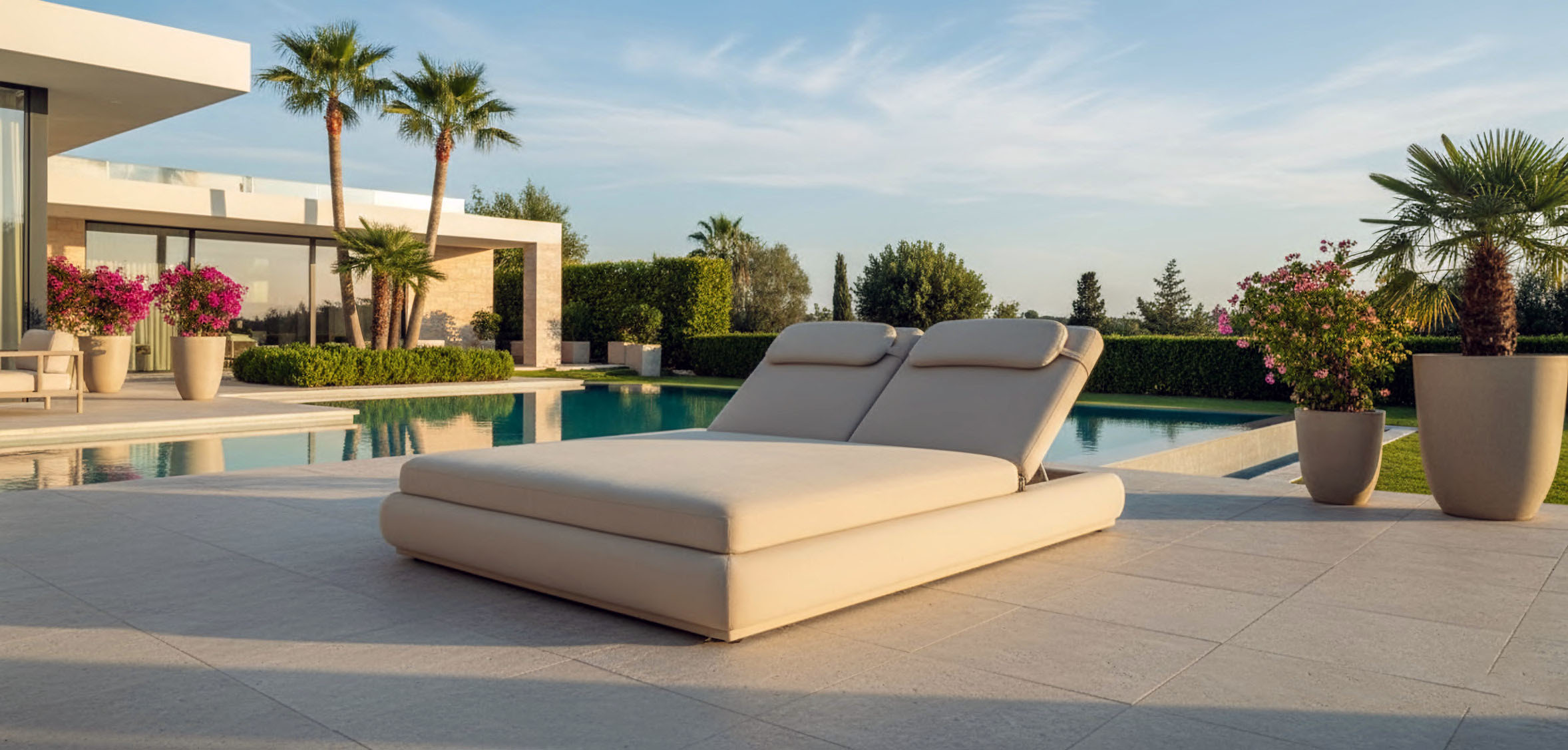Flow Satori ligbed in Sunbrella-textiel