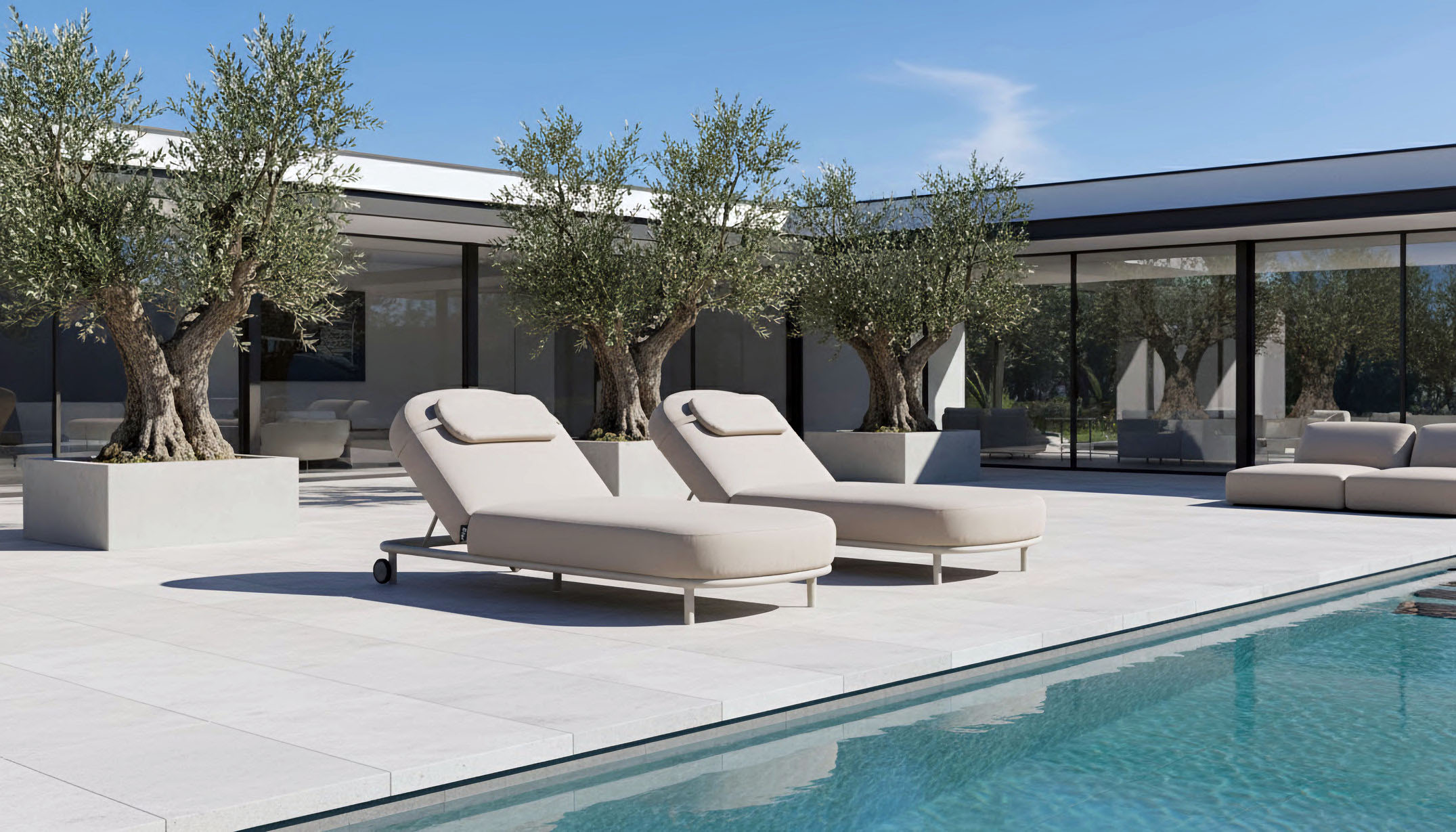 Flow Amori ligbed in Sunbrella-textiel