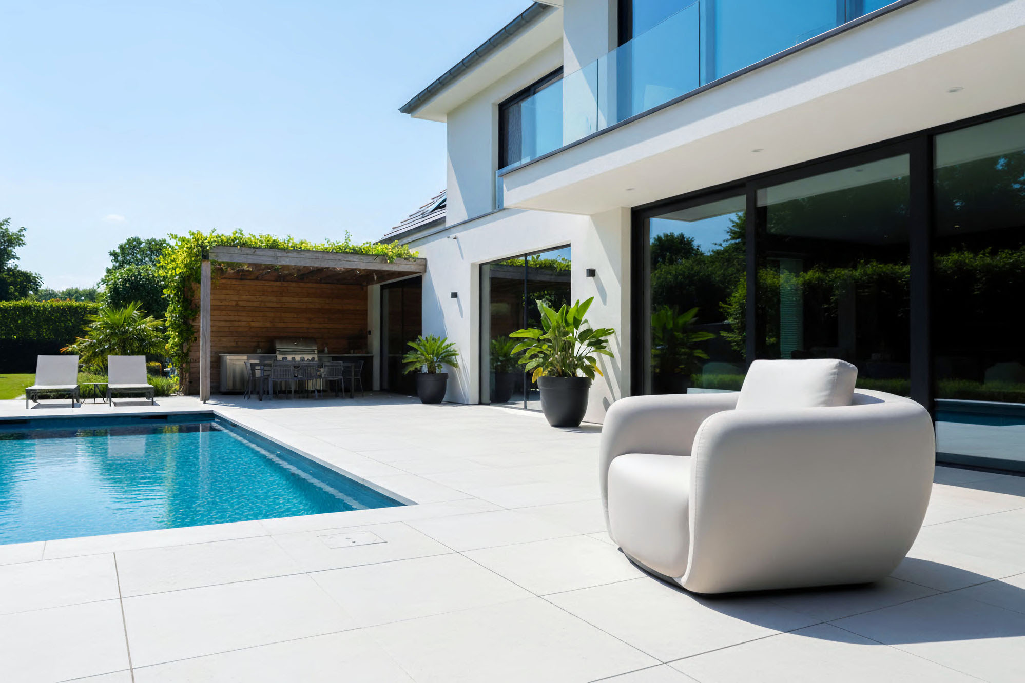 Flow Cosmo sofaset XL in Sunbrella-textiel