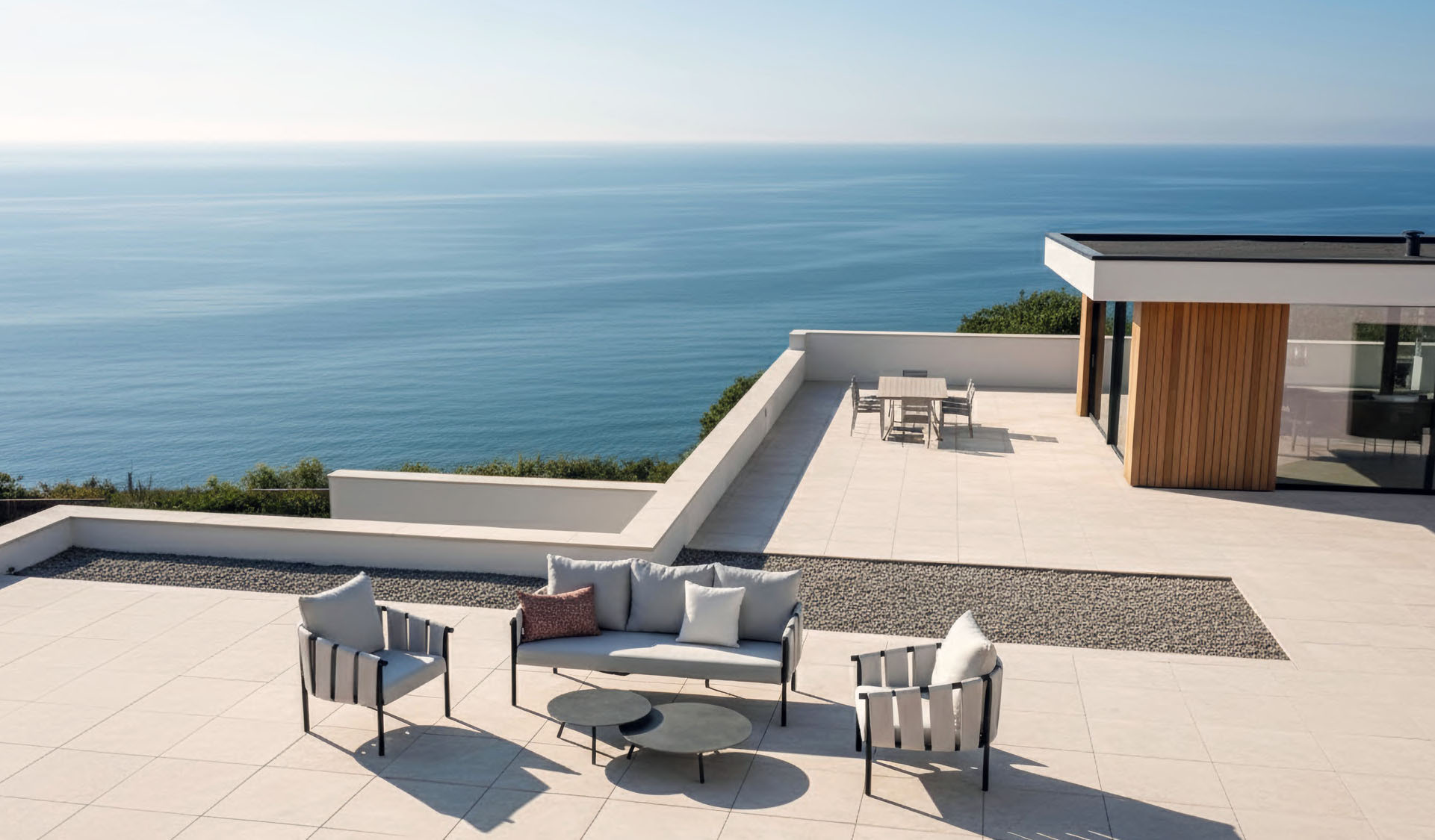 Flow Ventura sofaset in Sunbrella-textiel