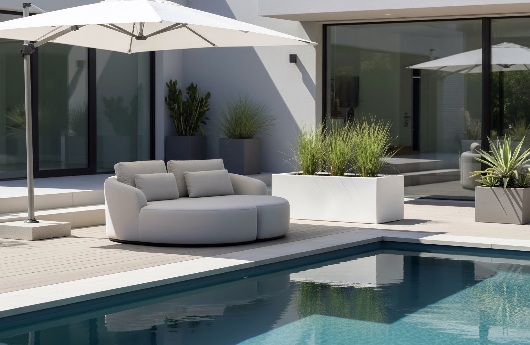 Flow Yavi loungebed in Sunbrella-textiel